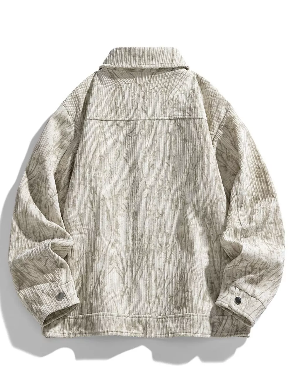 Men's Plus Size Corduroy Button-Down Casual Jacket, image 4