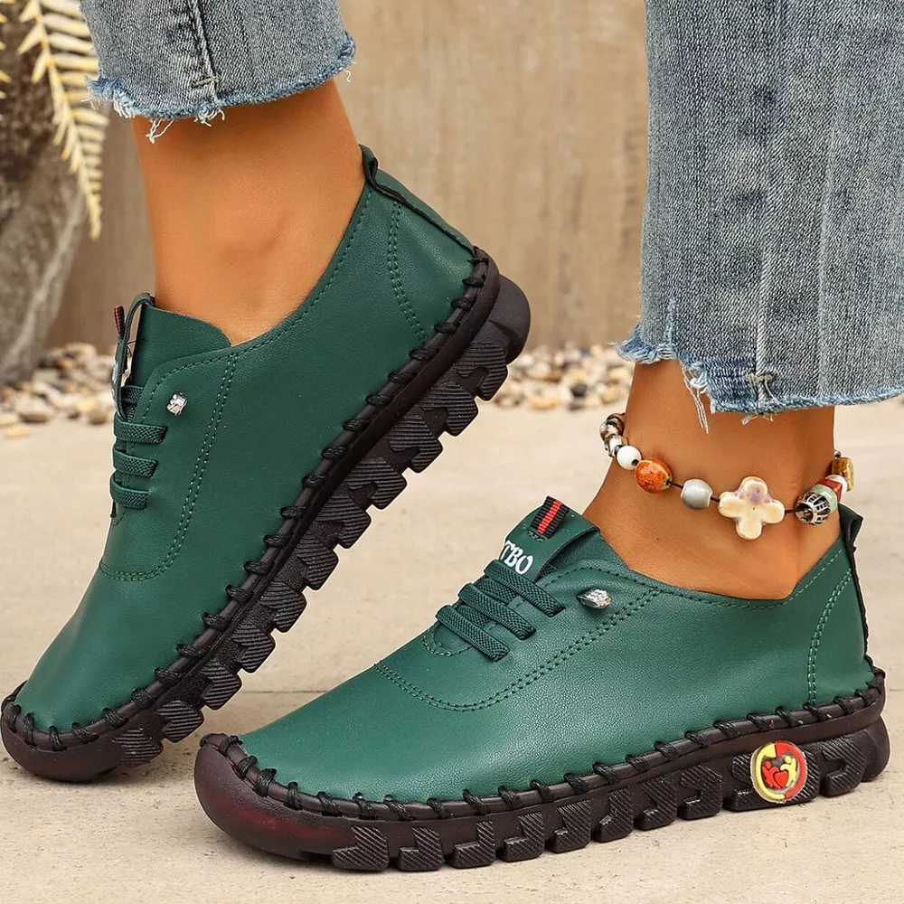 Round Toe Lace Up Sneakers, image 8