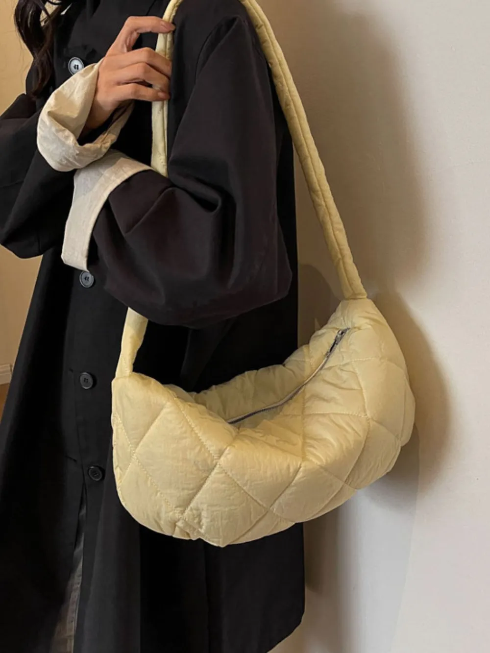 Quilted Polyester Crossbody Bag, image 10