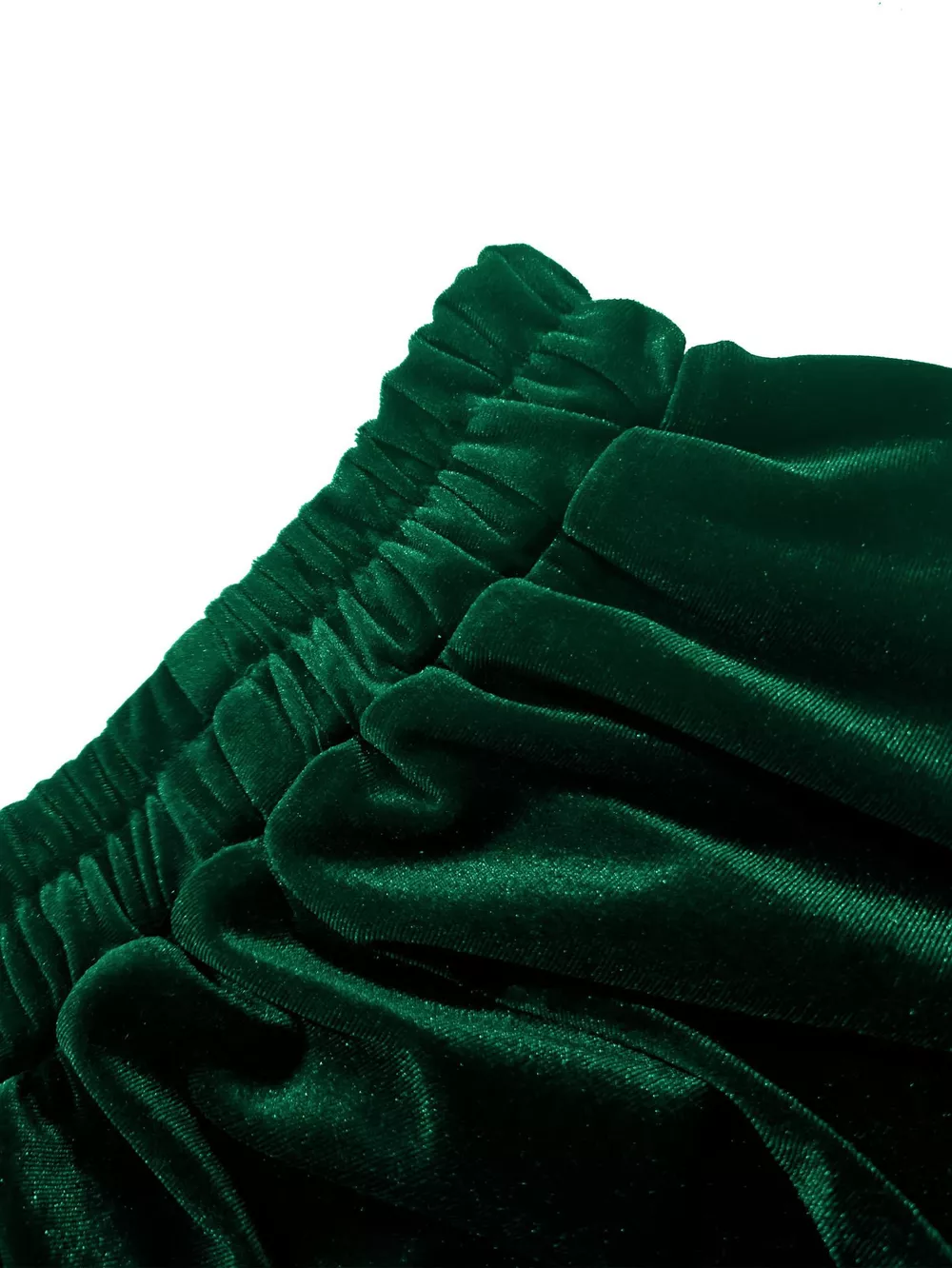 Plus Size Ruffled Velvet Elastic Waist Skirt, image 15