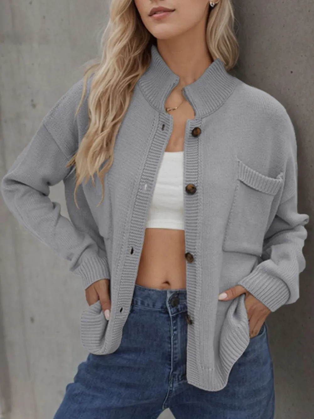 Button Up Long Sleeve Cardigan, image 14