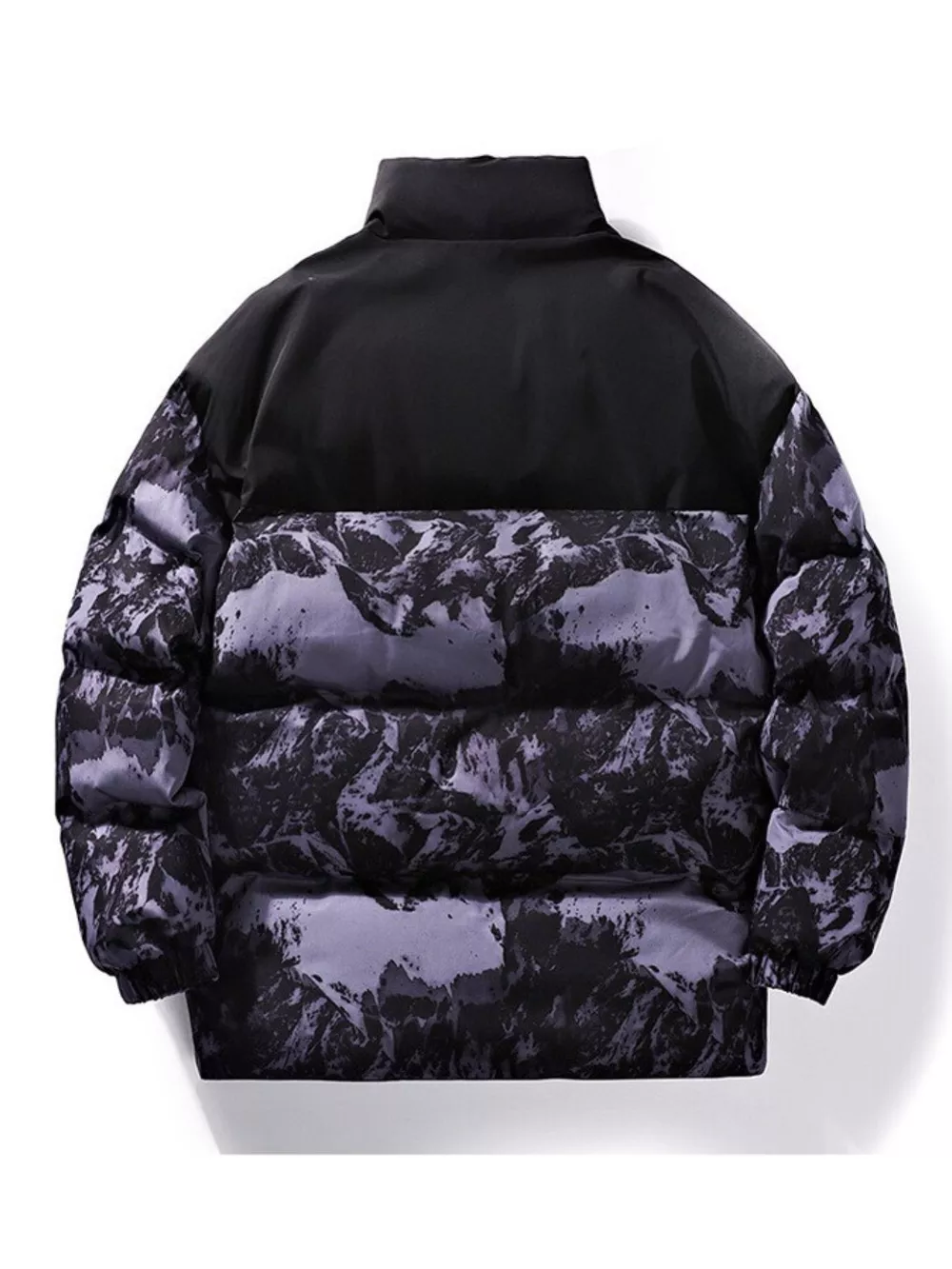 Men's Full Size Printed Padded Winter Coat Plus Size, image 6