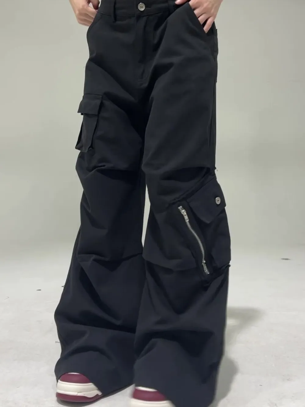 Men's Wide Leg Cargo Pants, image 5