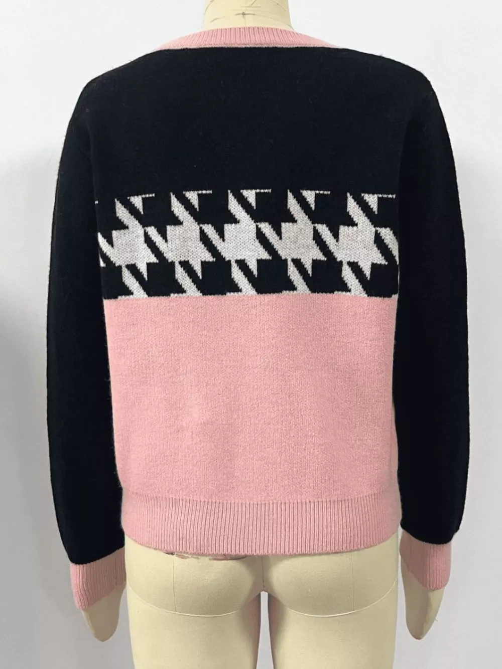 Color Block Houndstooth Sweater, image 6
