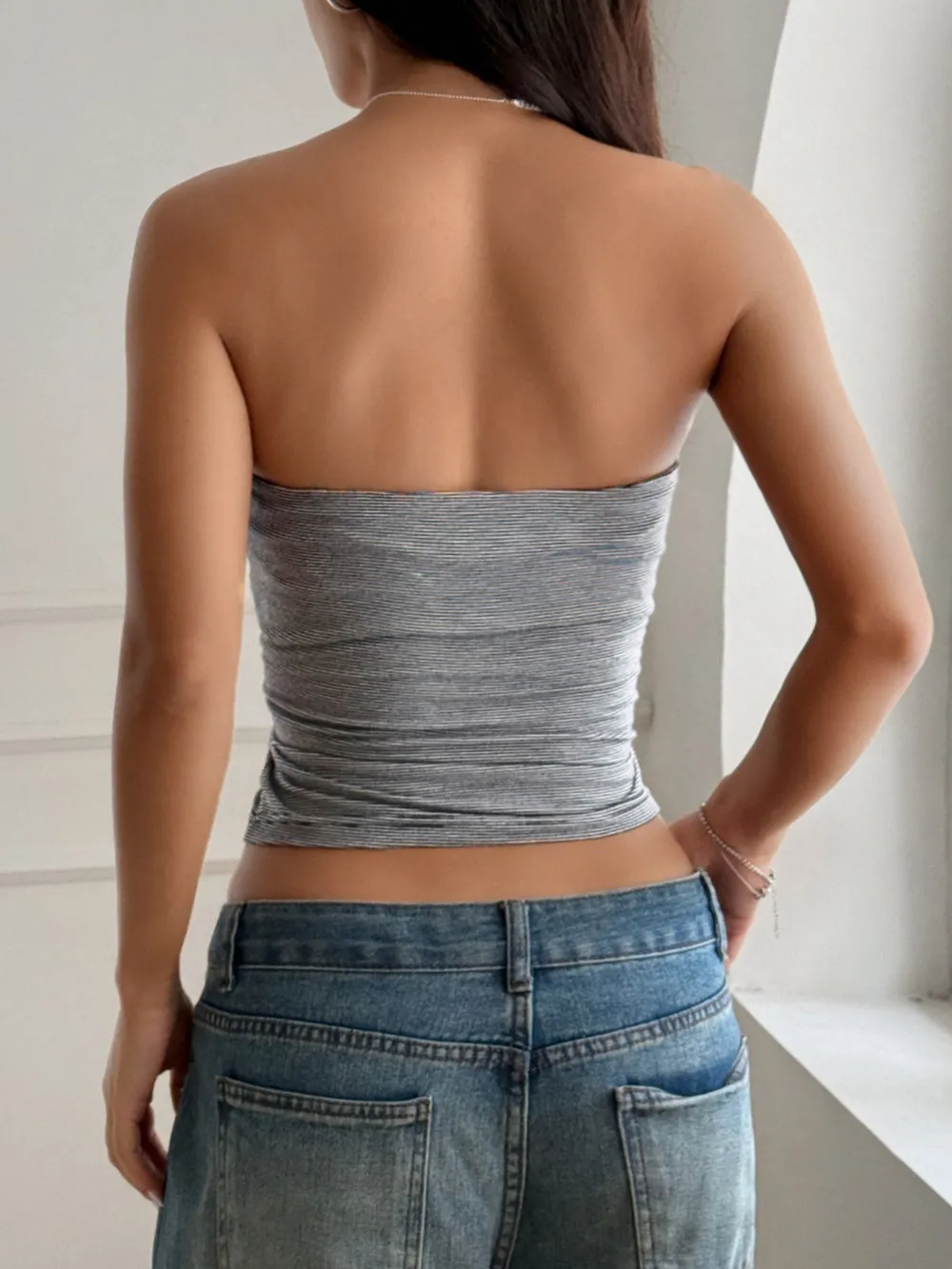 Ribbed Crop Tube Top, image 4
