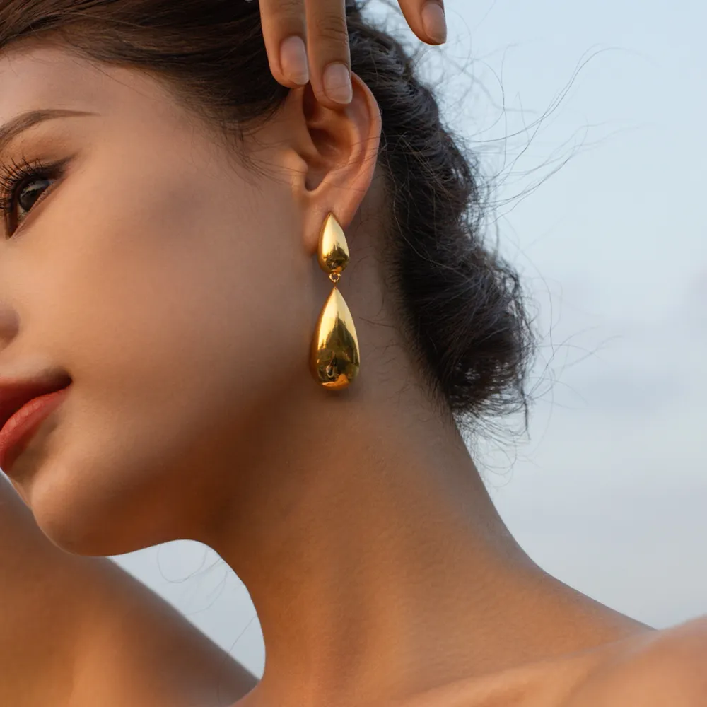 Stainless Steel Dangle Earrings, image 5