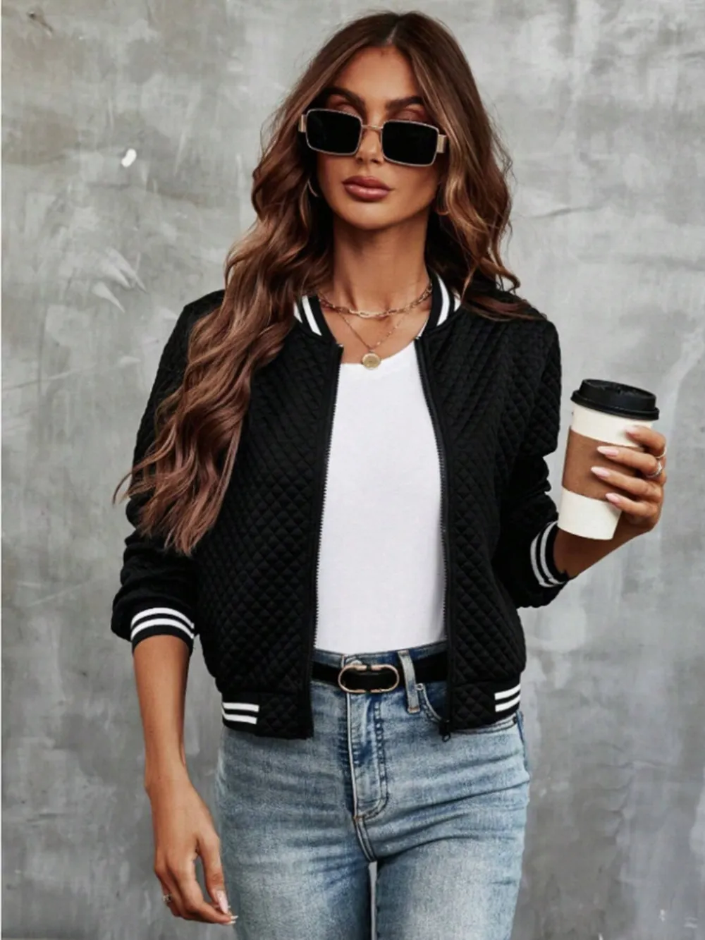 Zip Up Long Sleeve Jacket, image 6