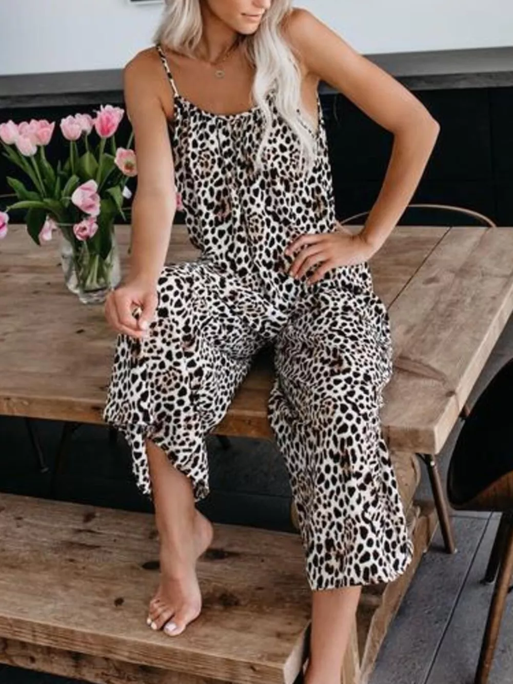 Full Size Tie-Dye Wide Leg Jumpsuit Plus Size, image 12