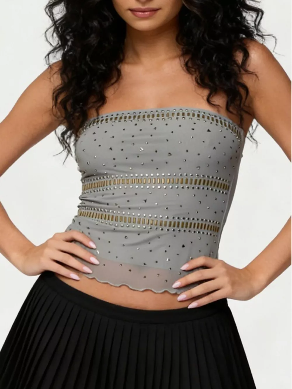 Rhinestone Tube Top, image 3