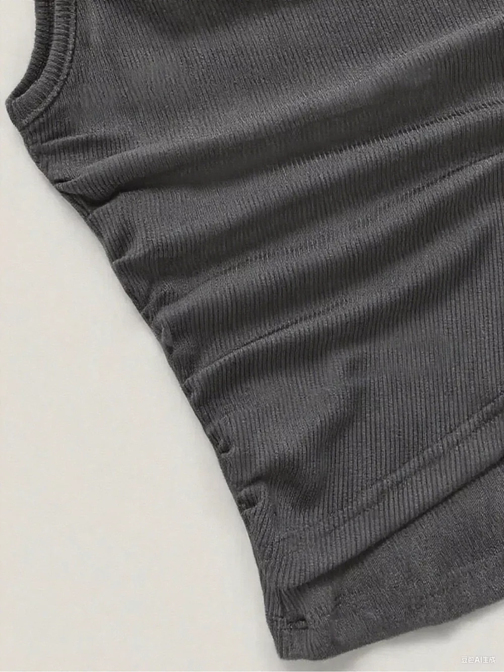 Side Tie Round Neck Tank and Pants Set, image 10