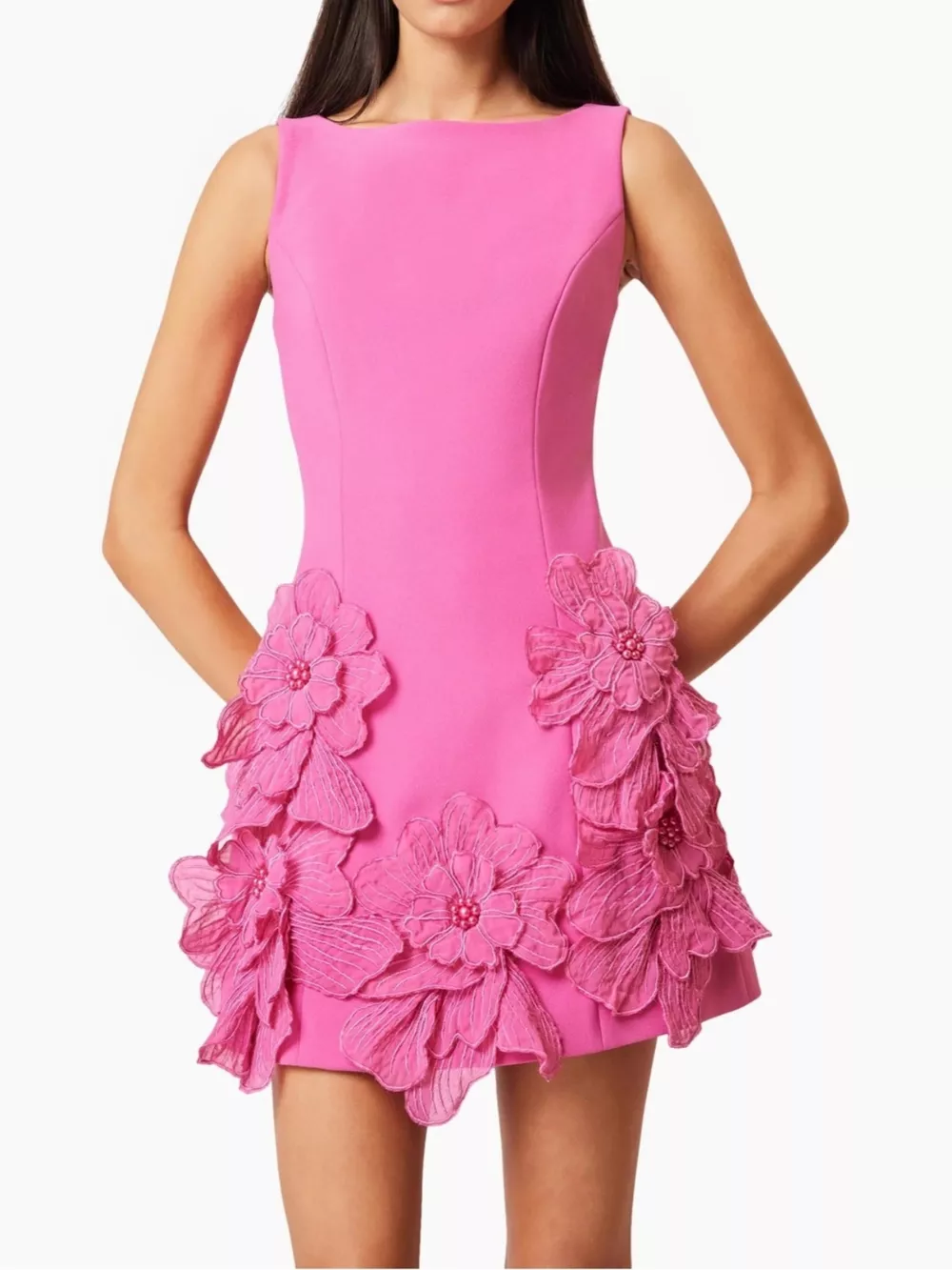 Flower Round Neck Sleeveless Dress, image 10