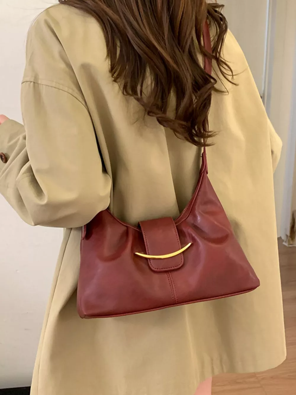 Buckle Adjustable Strap Crossbody Bag, image 9