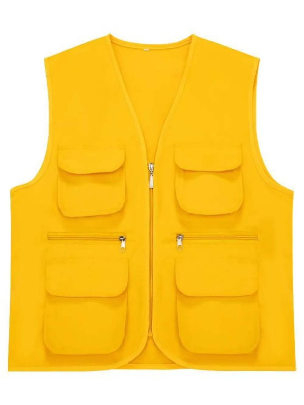 Men's Plus Size Pocketed Zip Up Vest, image 4