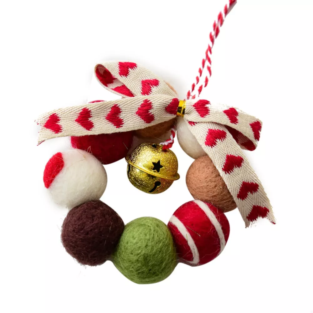 Christmas Felt Ball Garland Ornament, image 7