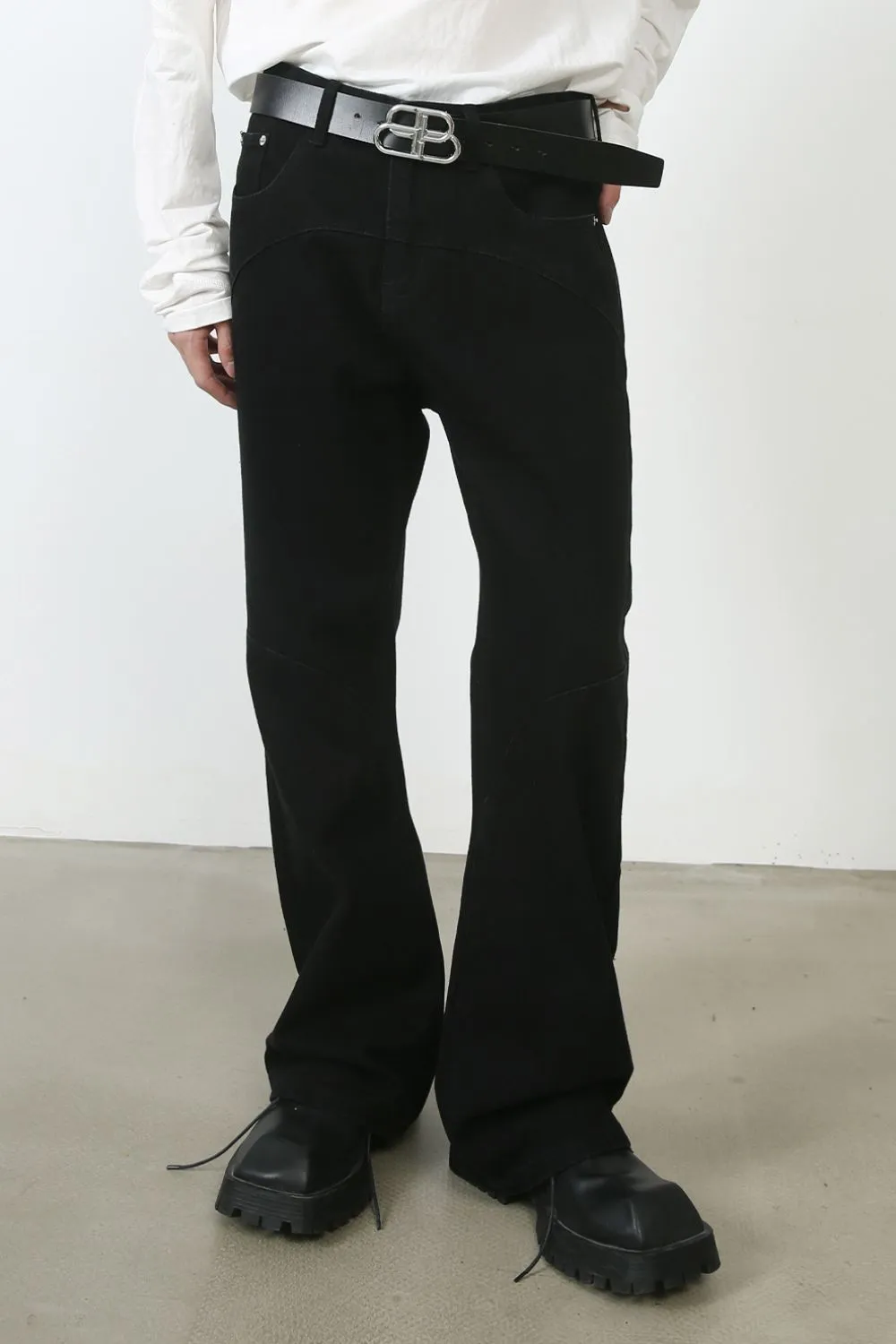 Men's Mid Rise Jeans with Pockets