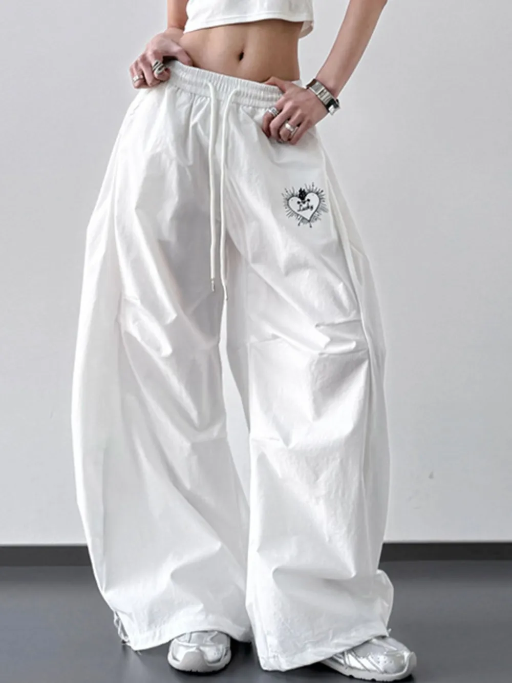 Wide Leg Drawstring Pants, image 8