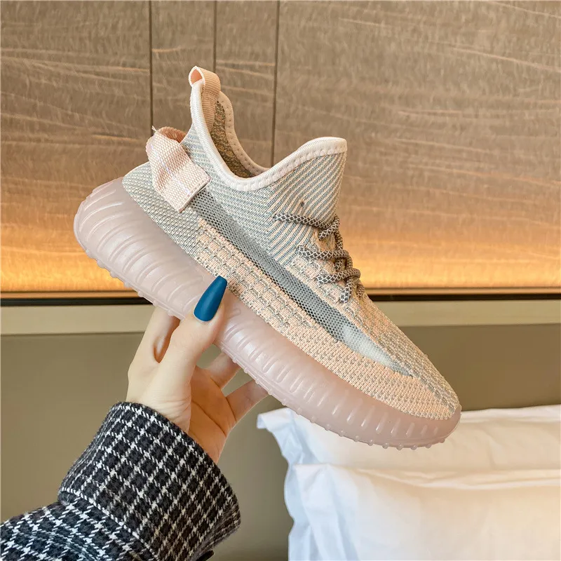 Mesh Lace-Up Platform Athletic Shoes, image 10