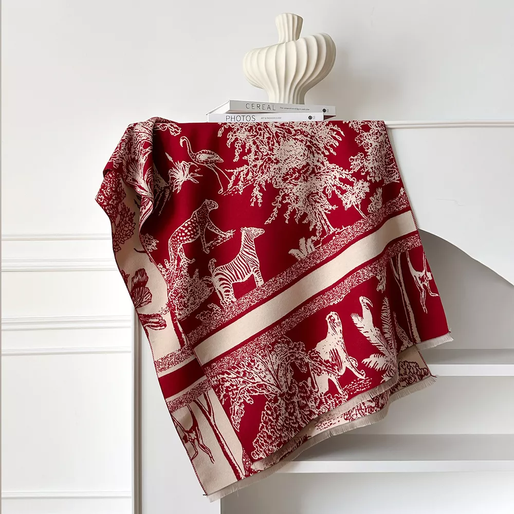 Raw Hem Winter Scarf, image 3