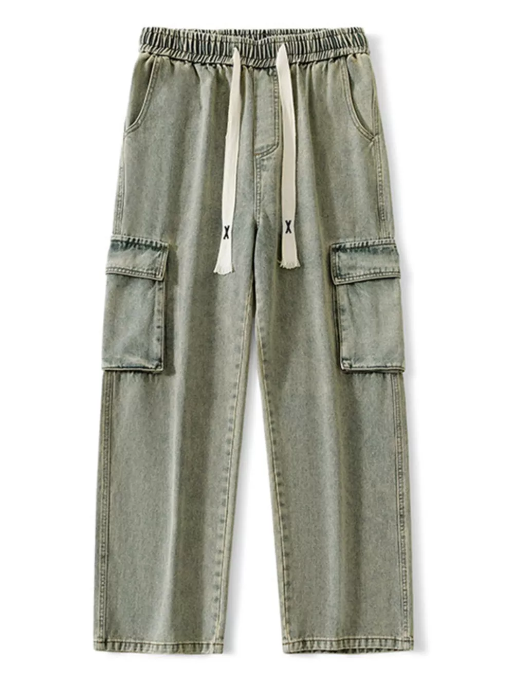 Men's Full Size Wide Leg Cargo Jeans Plus Size, image 12