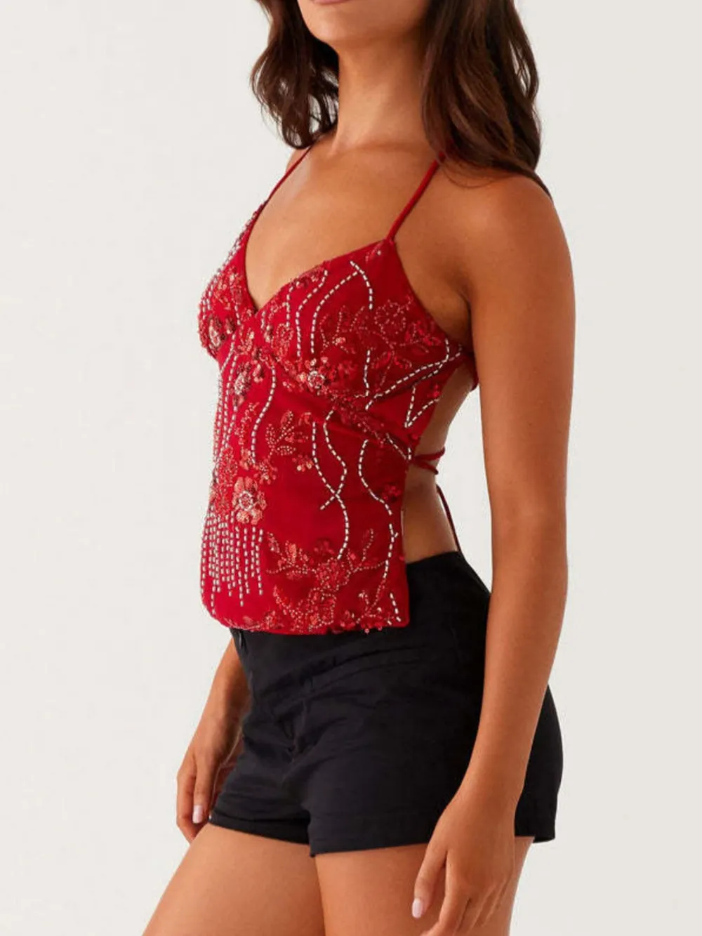 Crisscross Back V-Neck Cami, image 22