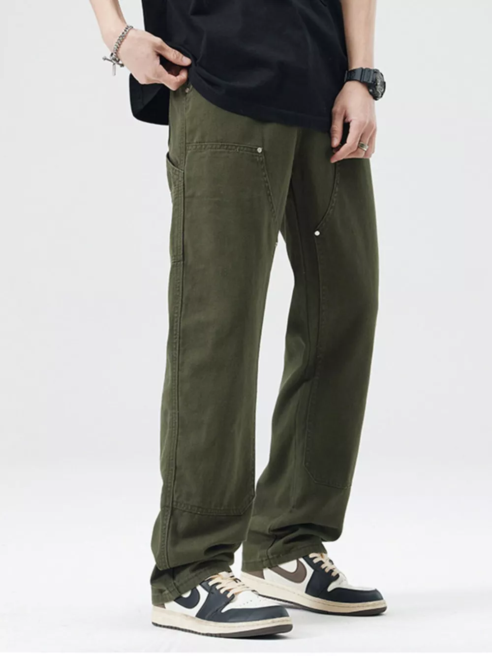 Men's Wide Leg Jeans, image 2