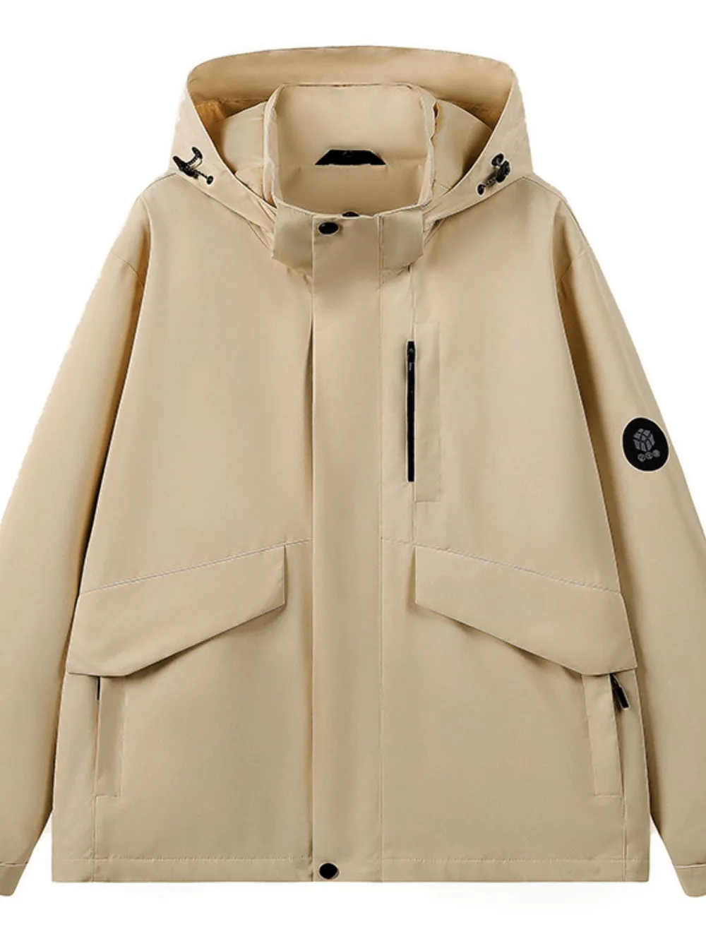 Men's Full Size Long Sleeve Hooded Windbreaker Jacket Plus Size, image 7