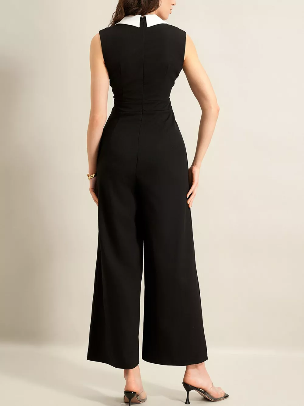 Sleeveless Wide Leg Jumpsuit, image 8