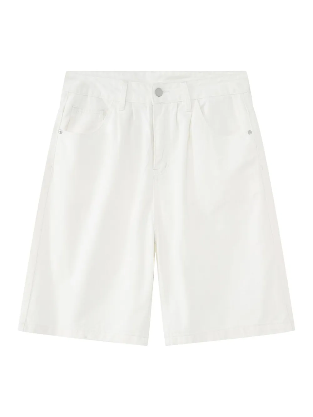 Mid Rise Denim Shorts, image 7