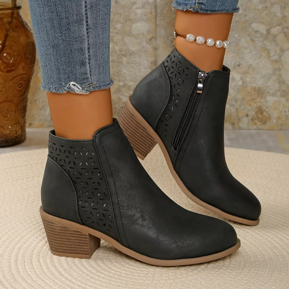Point Toe Block Heels Boots, image 15