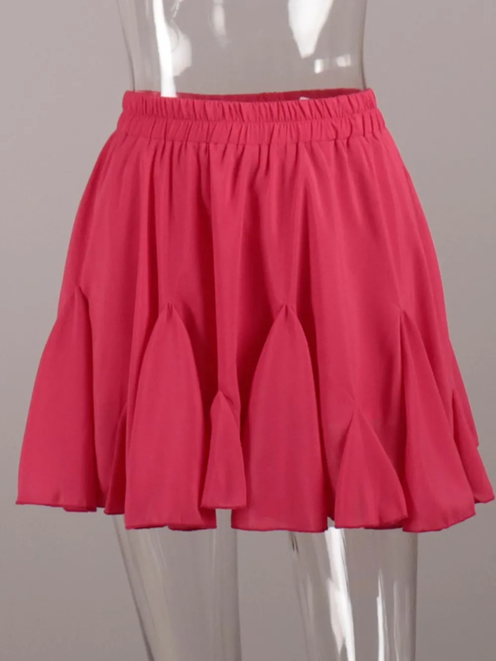 Elastic Waist Ruffled Hem Skirt, image 19
