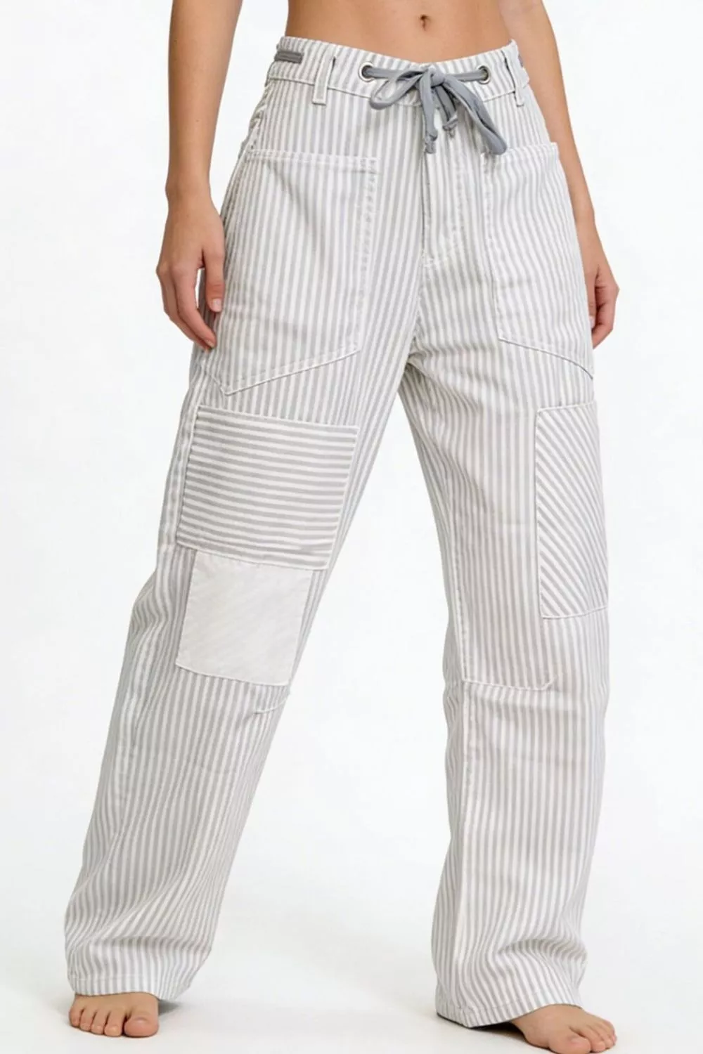 Striped Wide-Leg Pants, image 6