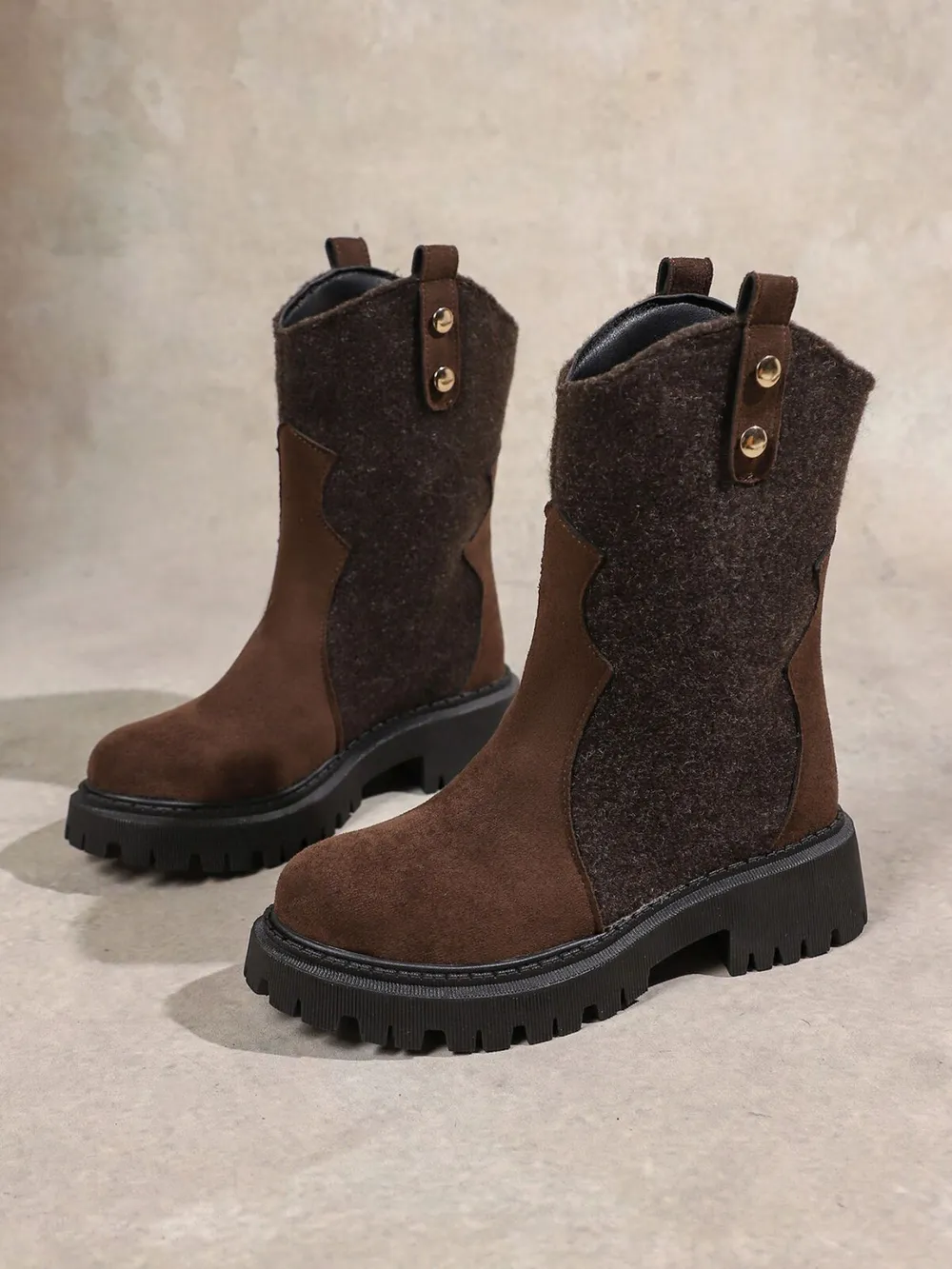 Round Toe Platform Boots, image 4
