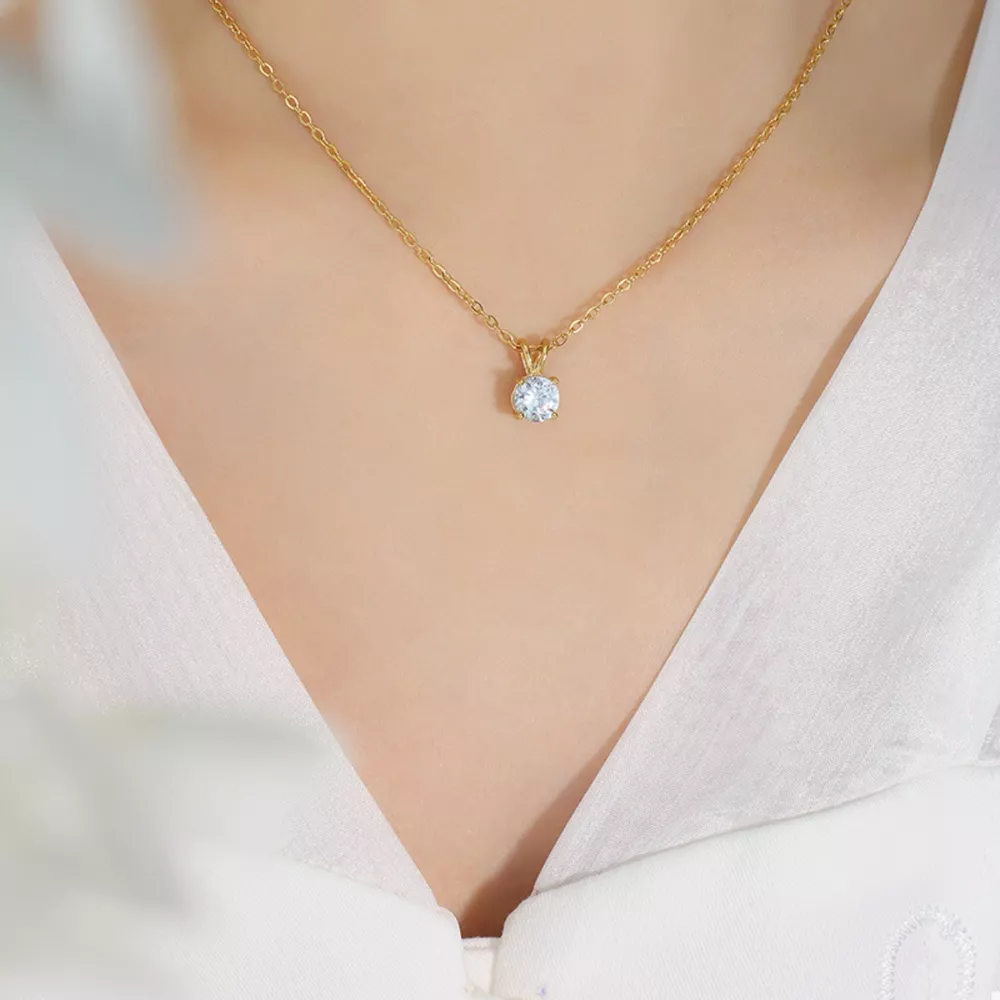 18K Gold-Plated Pendant Necklace, image 2