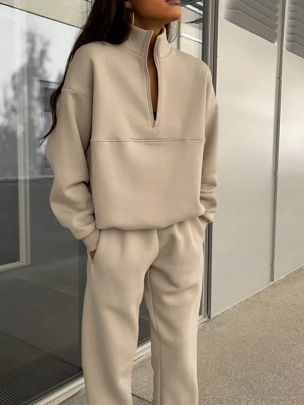 Half Zip Sweatshirt and Pants Set, image 9