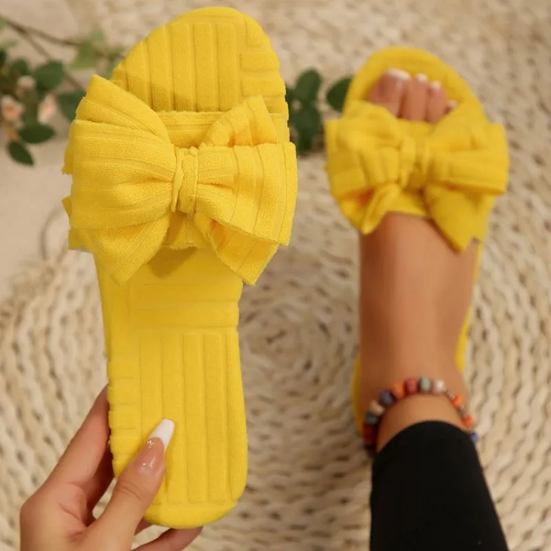 Bow Knot Open Toe Slippers, image 23