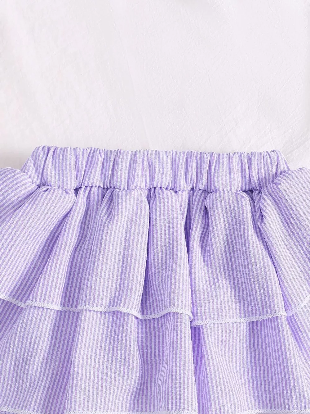 Children's Tie Strap Top & Layered Skirt Set, image 9