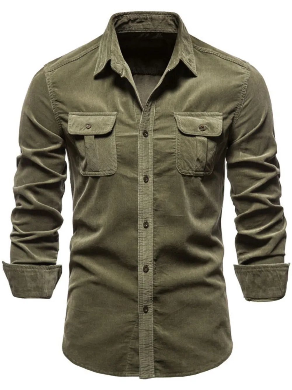 Men's Full Size Button Down Collared Neck Shirt Plus Size, image 6