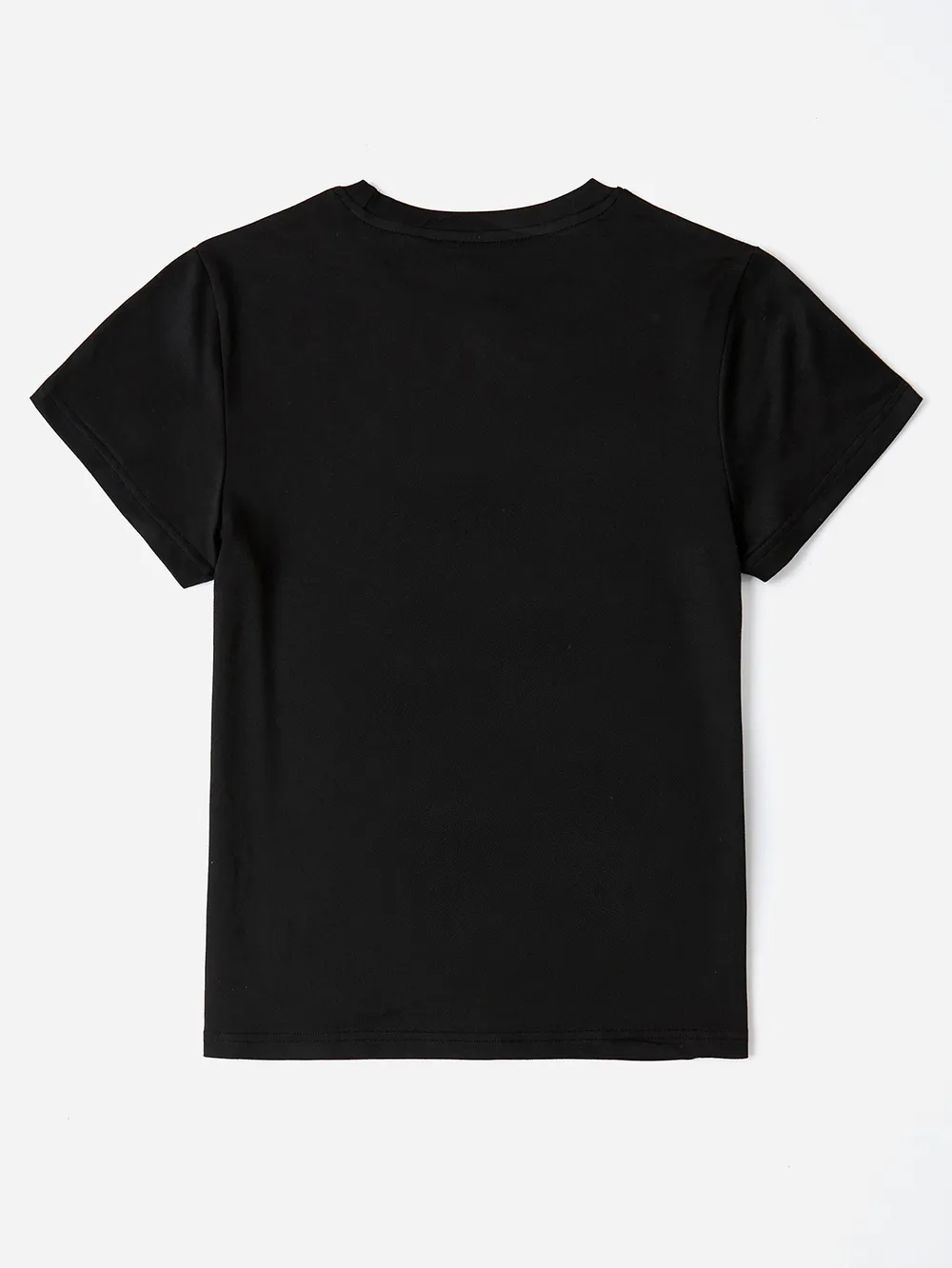 Letter Graphic Round Neck Short Sleeve T-Shirt, image 14