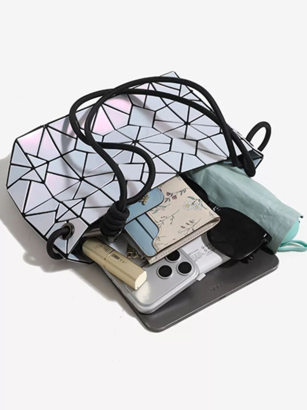 Geometric Prism Iridescent Shoulder Bag, image 3