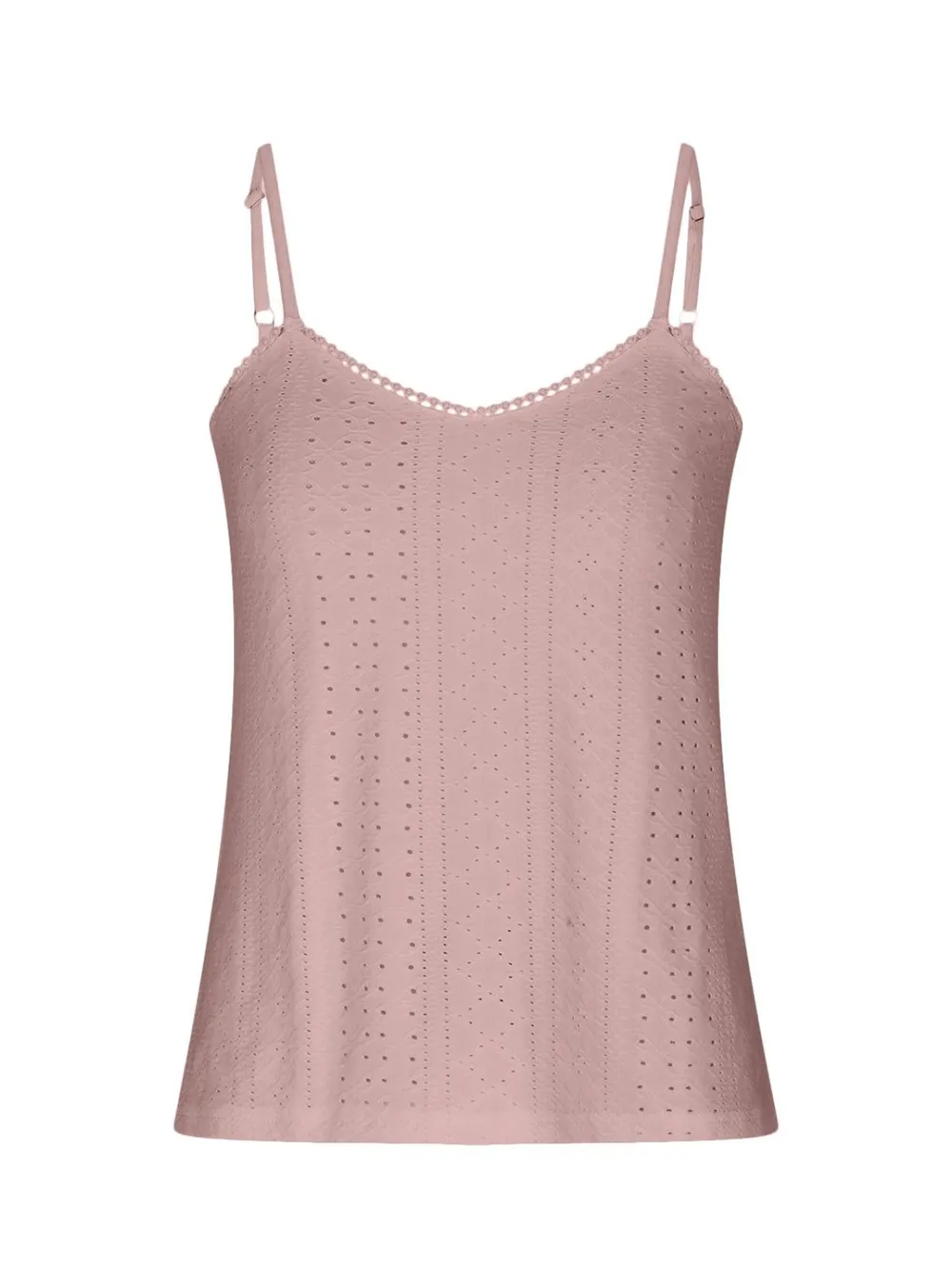Eyelet Lace Detail V-Neck Cami, image 10