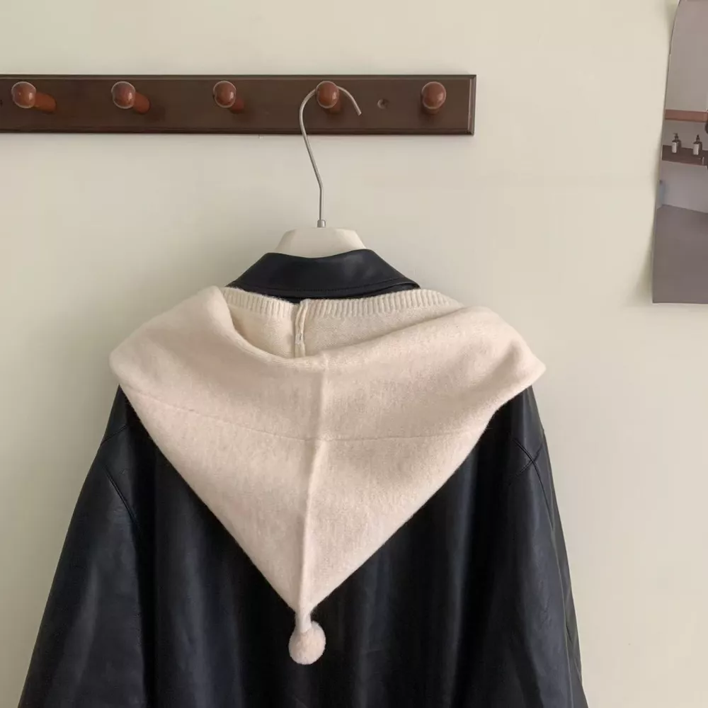 Knitted Hooded Scarf, image 2