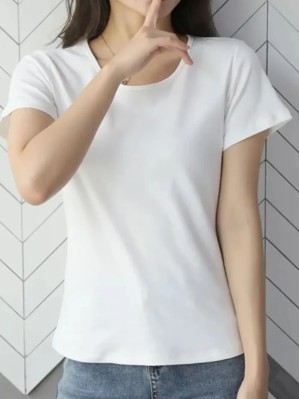 Round Neck Short Sleeve T-Shirt, image 22
