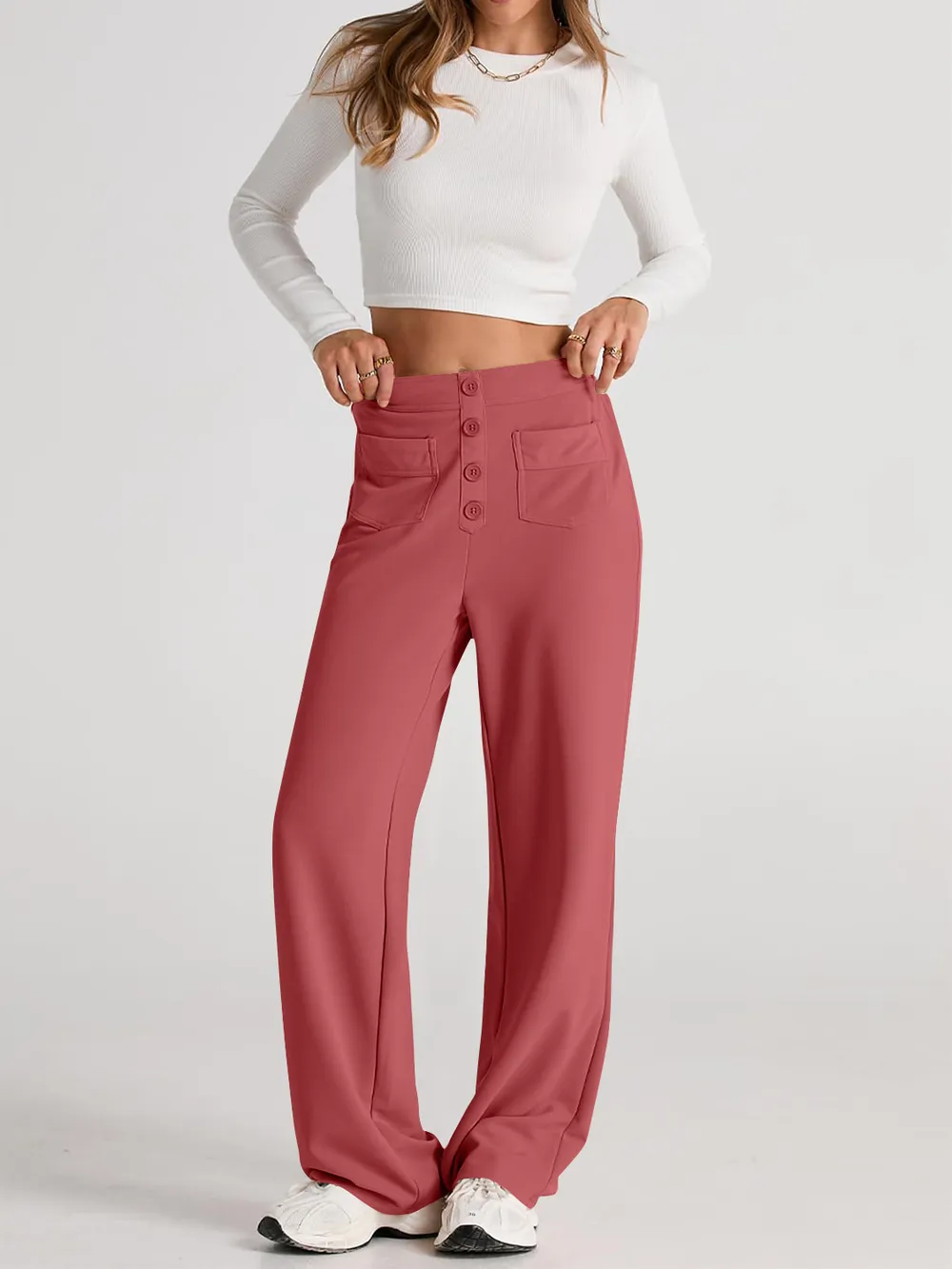 High Waist Wide Leg Pants, image 7