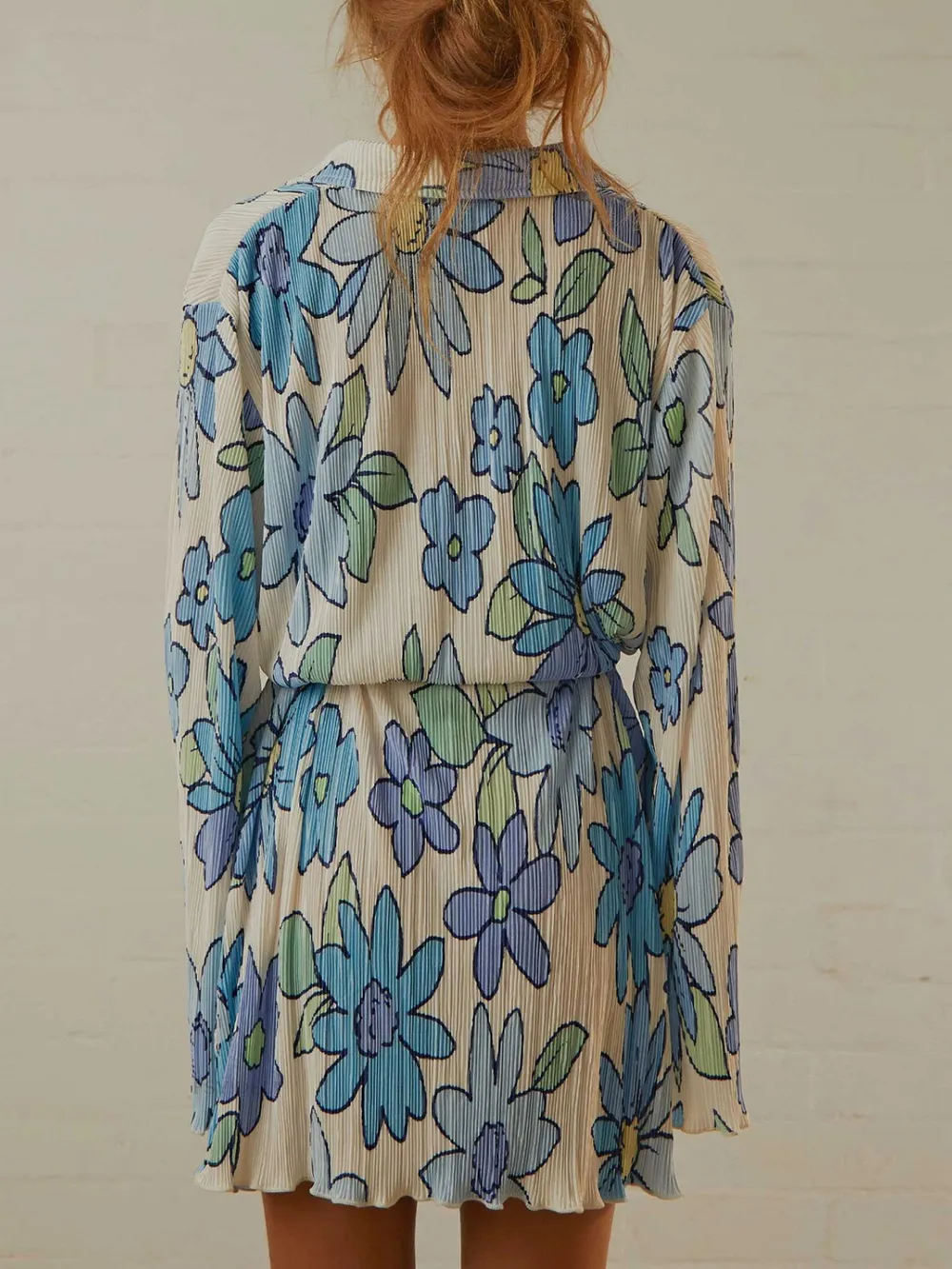 Tied Button Up Long Sleeve Dress, image 14