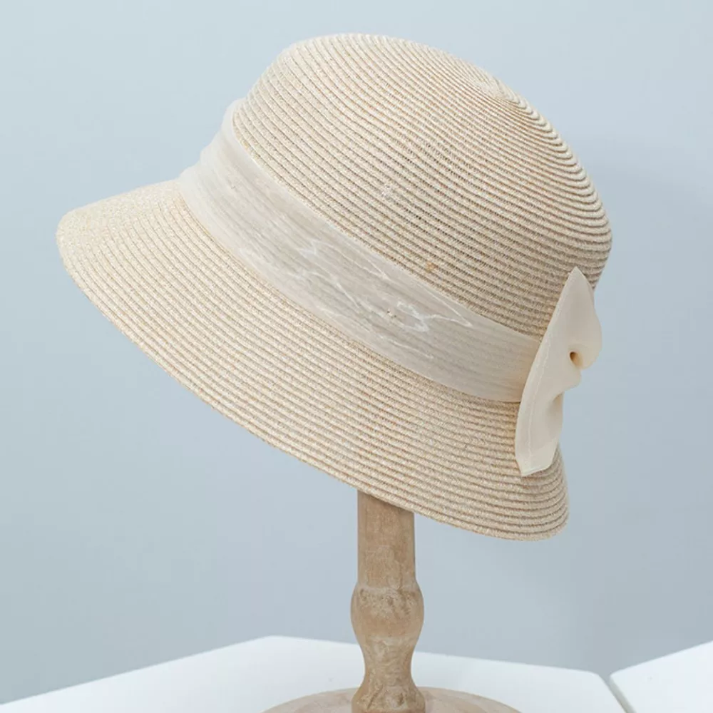 Cloche Hat with Ribbon Bow, image 5