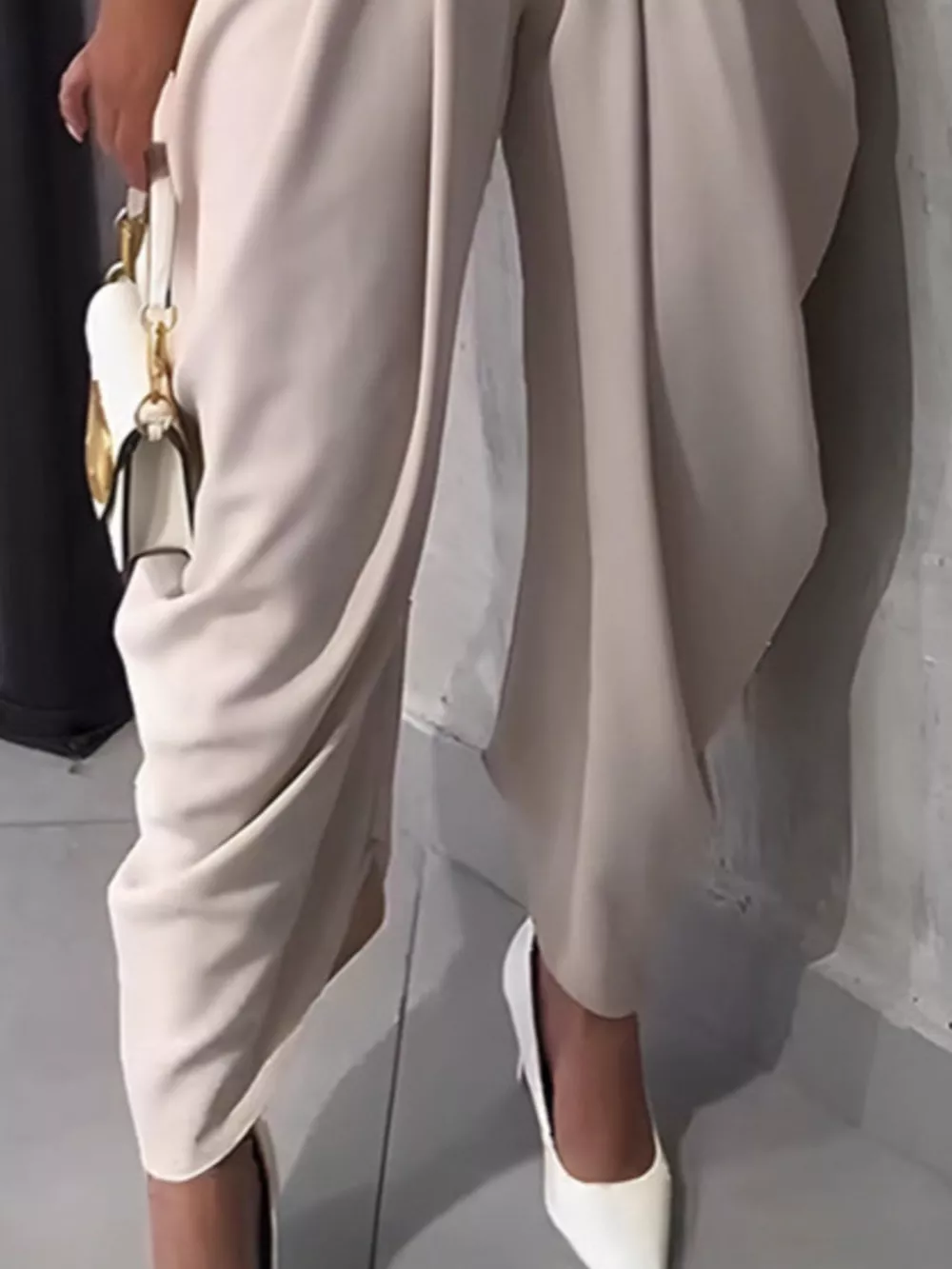 High-Waisted Wide Leg Pleated Pants, image 3