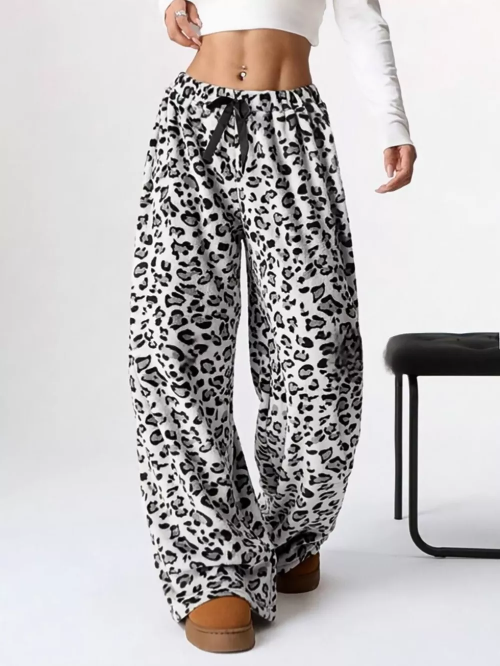 Drawstring Wide Leg Pants, image 20