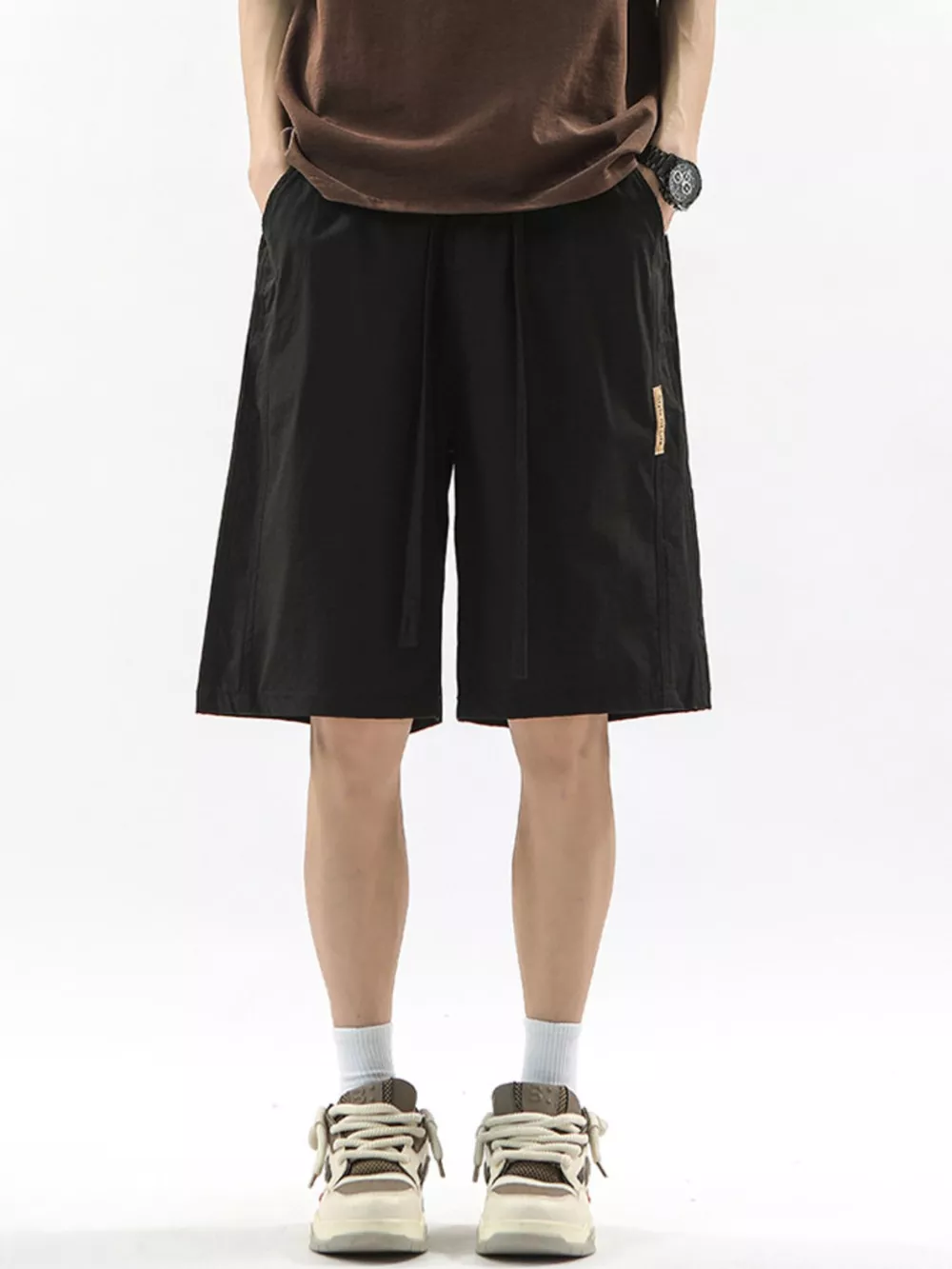 Men's Full Size Drawstring Casual Loose-Fit Pants Plus Size, image 7