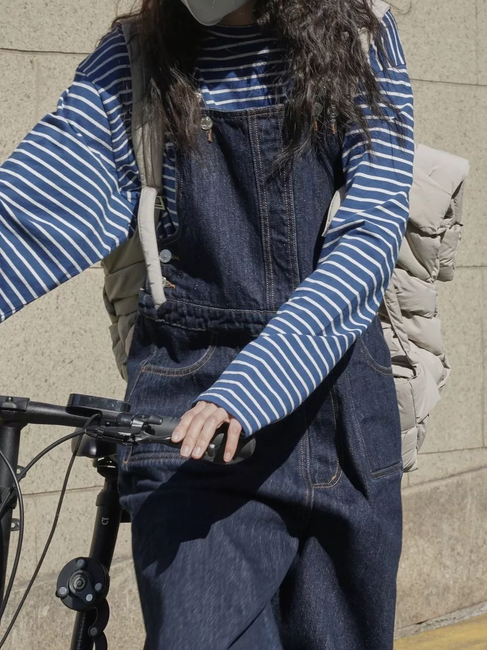Vintage Dark Wash Wide-Leg Denim Overalls, image 29