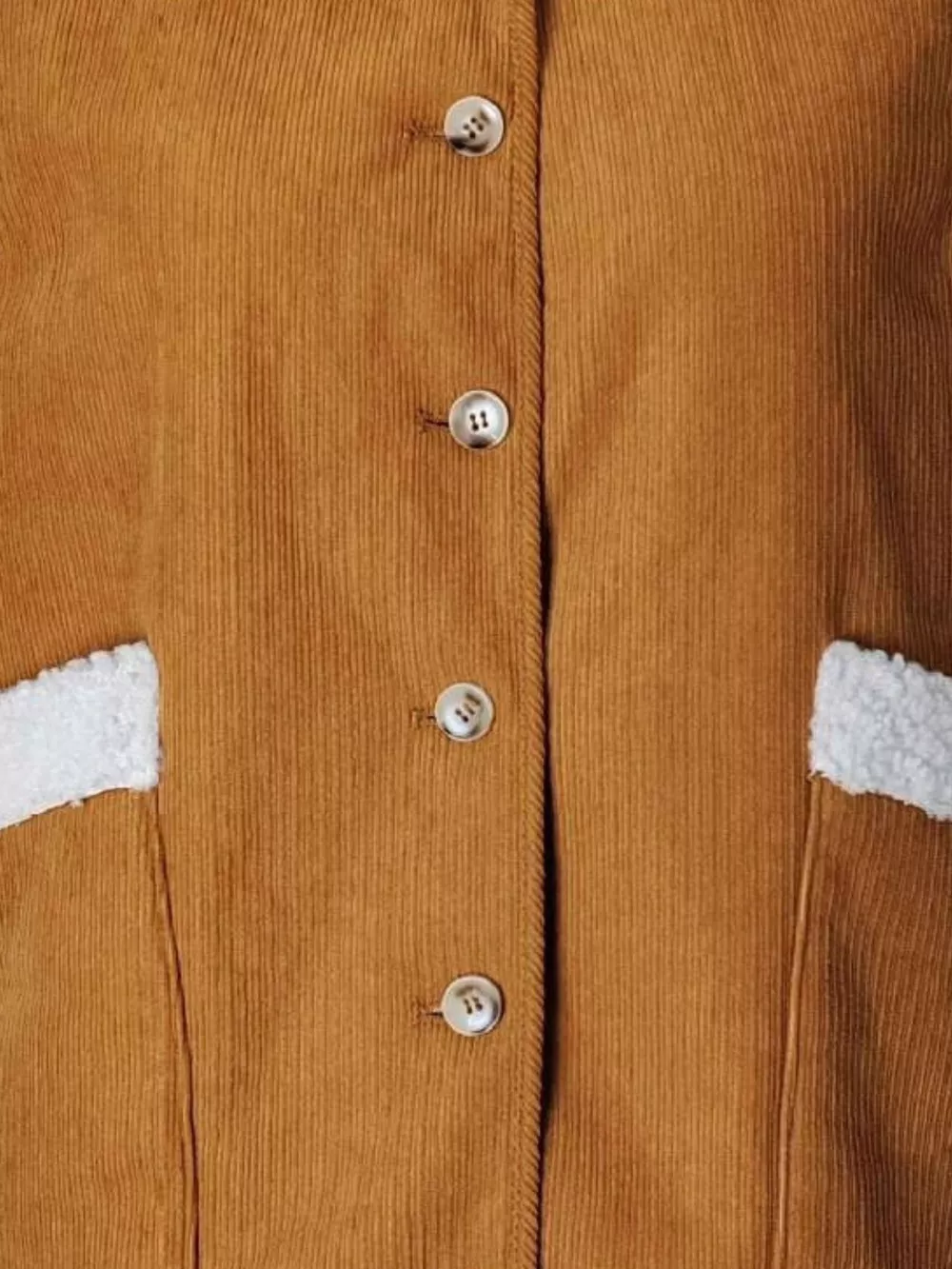 Button Up Sherpa Vest Coat, image 4